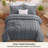 Bedsure Tufted Boho Queen Comforter Set – 3-Piece Grey Shabby Bedding，Farmhouse Jacquard Bed Set with Embroidery, All-Season Softness for Cozy Bedrooms & Boho-Chic Gifts-110437399-105490881