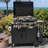 Outdoor Grill Cart With Storage, Foldable Table, And Stainless Steel Top For Versatile BBQ And Pizza Cooking Experiences