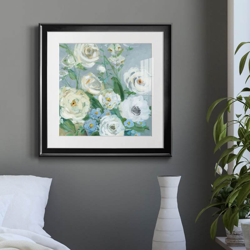 Painterly Garden II - Cadre photo, reproduction d'art sur papier, H 30,5 po x l 30,5 po x P 1,5 po, Cadre noir