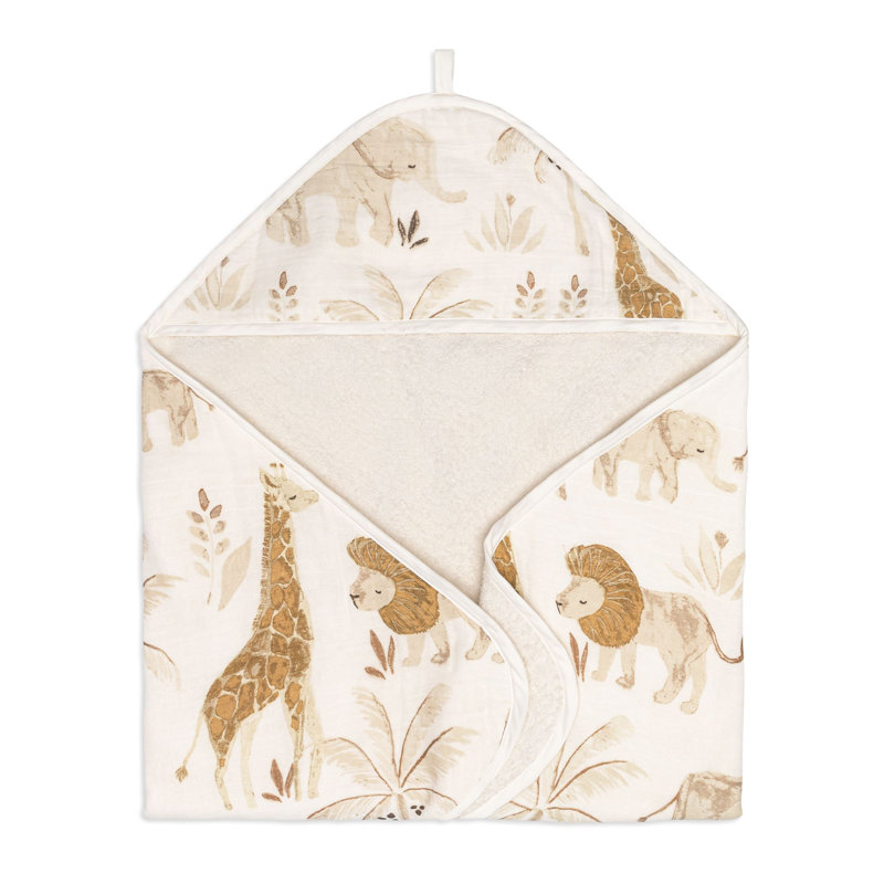 Kendi Baby Hooded Towel (safari Animal)