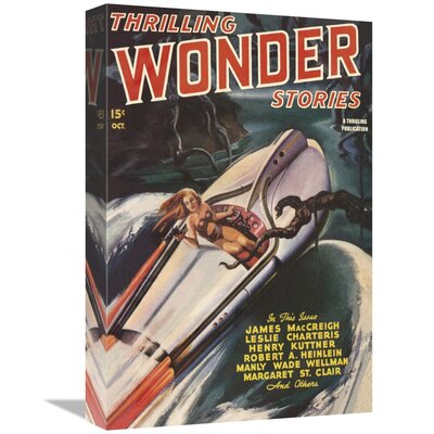 Thrilling Wonder Stories Sheena and the X Machine' Graphic Art Print on Wrapped Canvas -  East Urban Home, C97DBF67650442469467BF631B121AF6