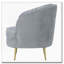 Chaise en velours Channel