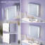 Armoire de salle de bain à miroir encastrée ou à surface pour salle de bain avec tablettes réglables et désembueur-22069094