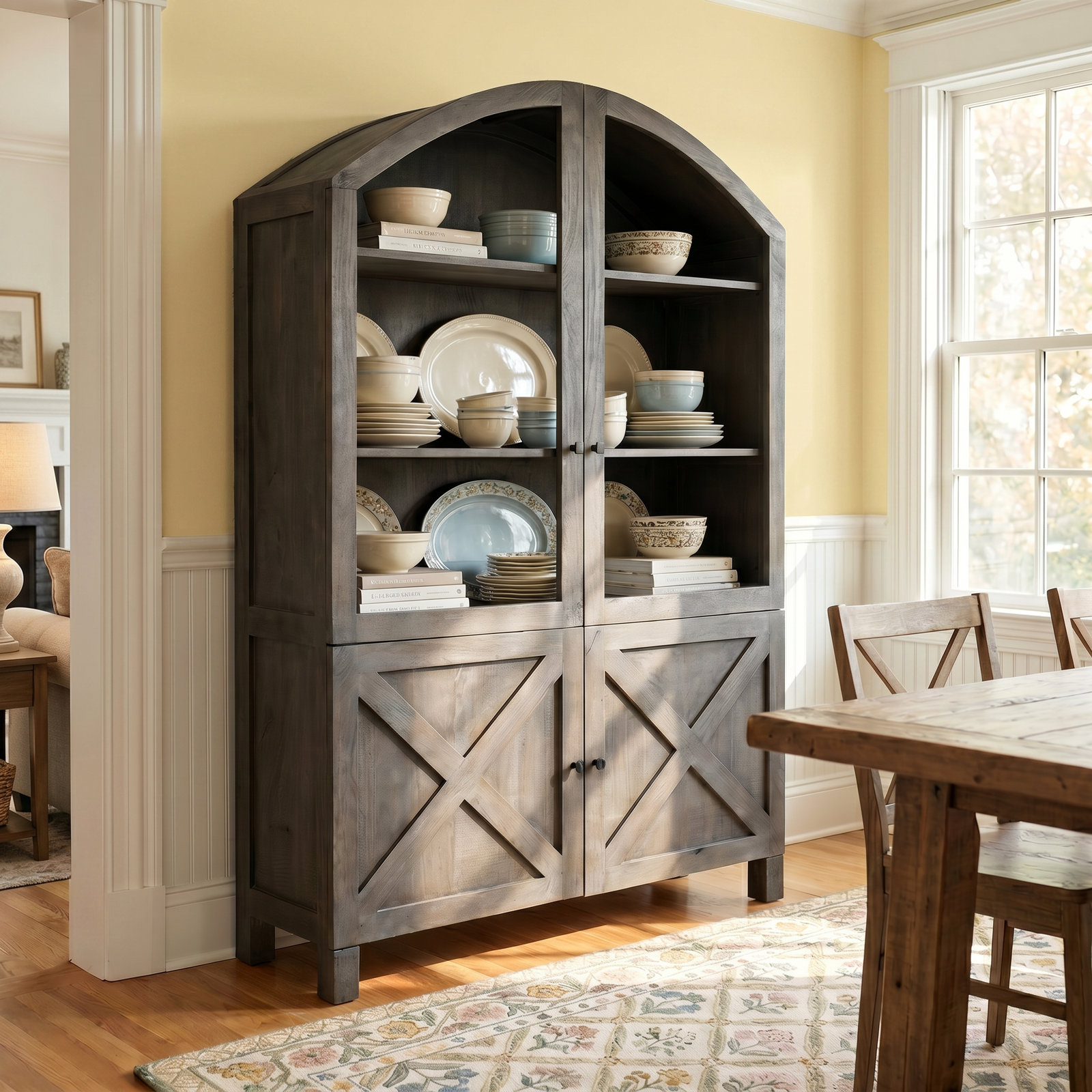Liam Mango Accent Cabinet, Gray