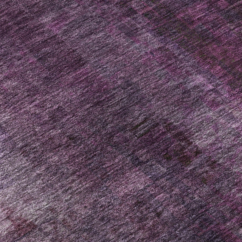 Premium Machine Washable Mayfield AMF2241 Abstract Rug, 9' x 12', Purple