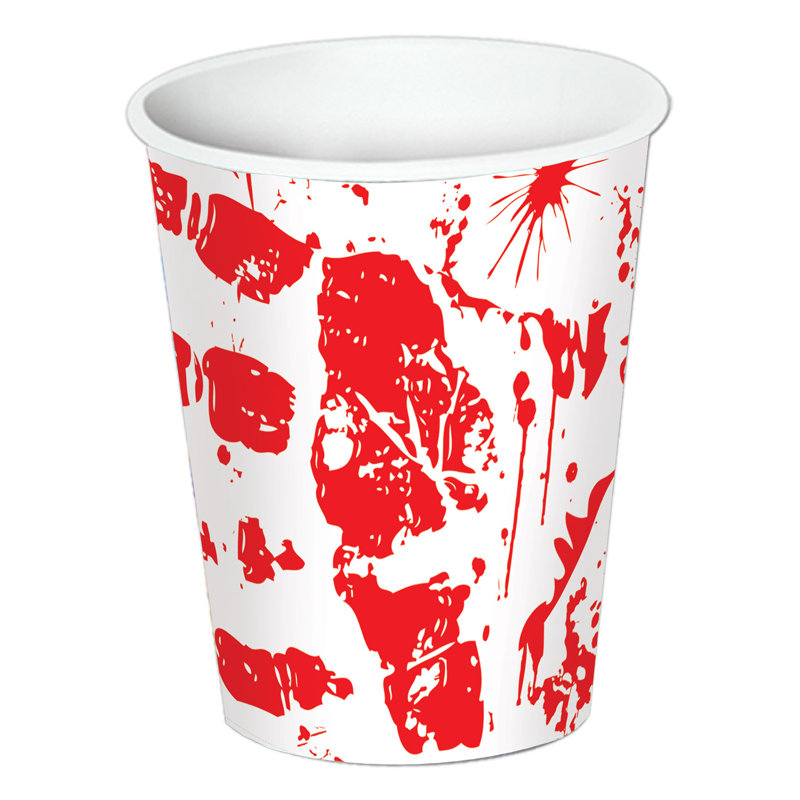 Halloween Bloody Handprints Beverage Cups