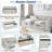 Daybed With Drawers, Button On Back And Copper Nail On Waved Shape Arms-105503414