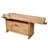 Heavy-Duty Butcher Block Workbench with Cabinet Storage