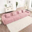 Velours côtelé rose modulaire 4 avec coussins décoratifs, conception désossée, siège profond, confortable et spacieux pour la sieste