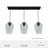 Vidria 3 - Light Linear Kitchen Island Jar Pendant-68944418-70169584