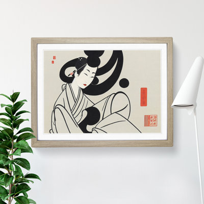 Traditional Geisha - Single Picture Frame Print