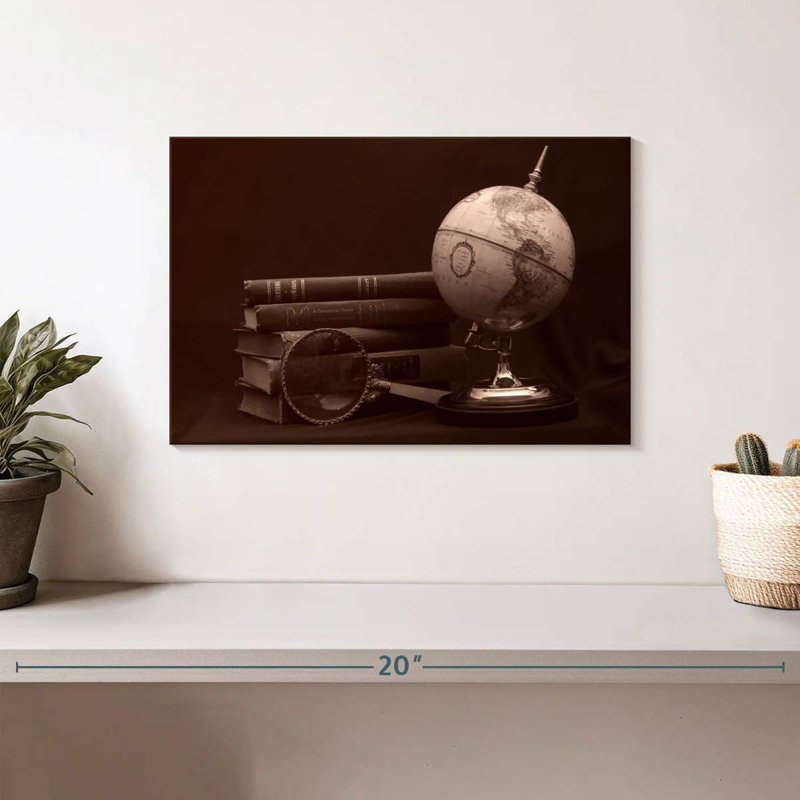 Senne Sepia Globe, 8" H x 12" W