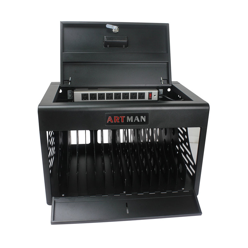 Armoire de charge pour ordinateur portable 16 baies, Noir