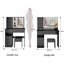 Meuble-lavabo de 41 po avec miroir DEL et rangement haut pour les grands espaces-614217832