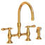 Chesterfield Kitchen Bridge Faucet with Side Spray-351712987
