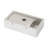 15" x 7" White Ceramic Rectangular Wall Mounted Bathroom Sink with Faucet Hole