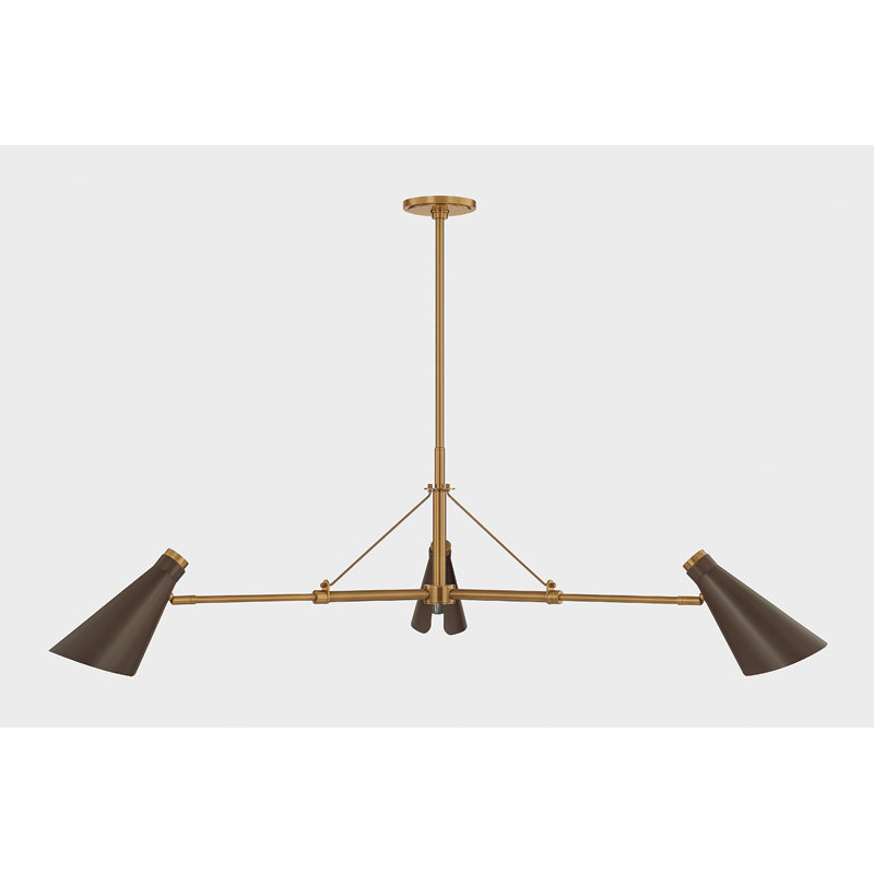 ANDERSEN Chandelier, 18.50" H x 49.50" W x 49.50" D, 3
