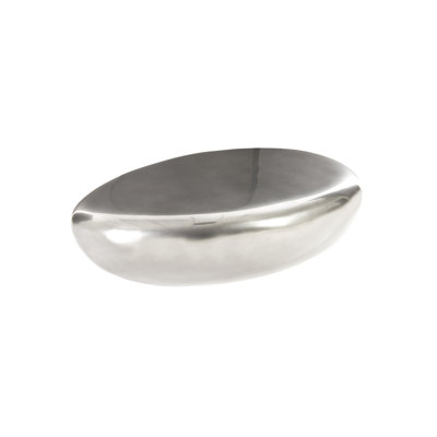 Liquid Silver River Stone Solid Coffee Table by Phillips Collection