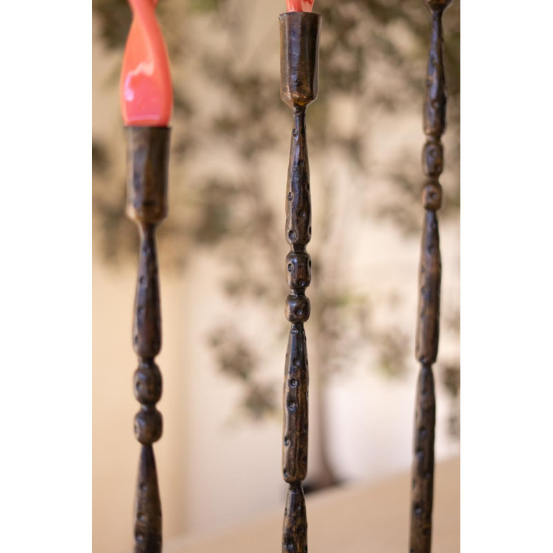 Ensemble de trois chandelles