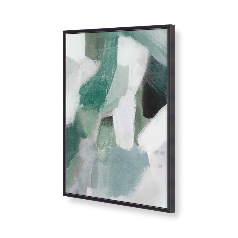 Emerald Mist II, reproduction encadrée, Cadre de coin ouvert en zinc patiné, H 15,25 po x l 12,25 po