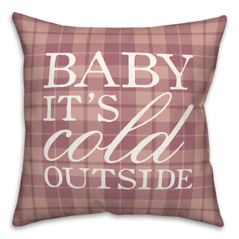 Plaid Reversible Throw Pillow