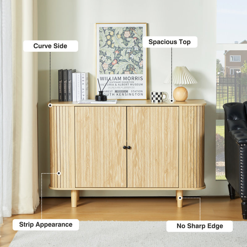 Rickiah 31.49" Tall 2-Door Accent Cabinet | Wayfair