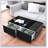Modern Smart Coffee Table With Built-In Fridge, Bluetooth Speakers, Wireless Charging, And RGB Lighting For Ultimate Convenience-168970325