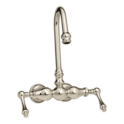 Robinet de baignoire 3 boules avec col de cygne et poignées levier