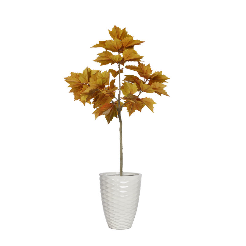 73.9'' Faux Maple Tree in Pot