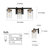 Marrina 3-Light Dimmable Black/Gold Bathroom Vanity Light-819555091
