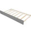 Lit plateforme simple avec lit gigogne gris et bois massif pour une chambre à coucher confortable et confortable-1158489886
