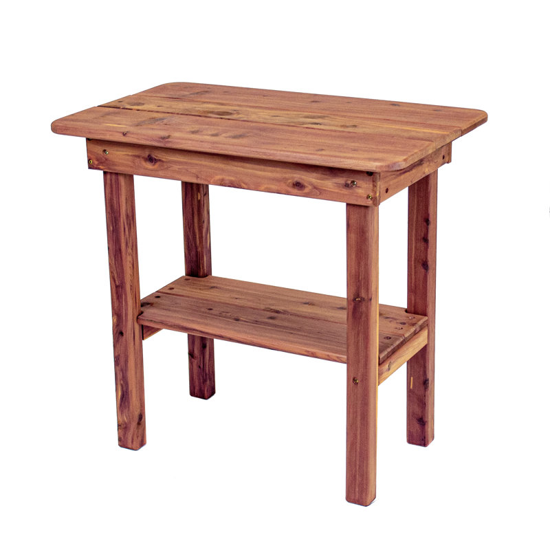 Table d'extérieur aromatique en cèdre rouge 14 L x 24 W