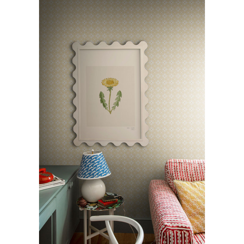 Huset I Solen Geometric Wallpaper Roll, Yellow