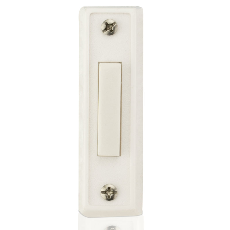 White Push Button Doorbell