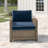 - Person Patio Conversation Set with Sunbrella® Cushions-410795530-459347023