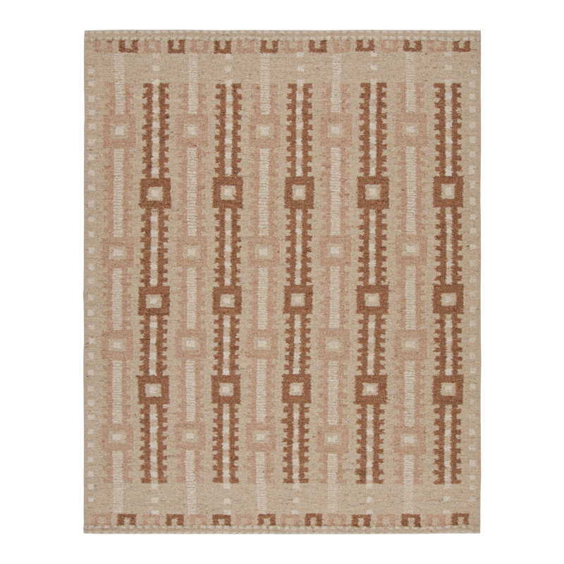 Scandinavian Wool Geometric Area Rug, Runner 2'6" x 8'