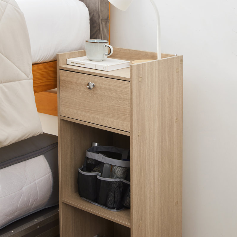 Yak About It Extra Tall Nightstand, Natural