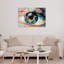 Superbe peinture murale en verre trempé 27,6 po x 39,4 po | 100% verre trempé, épaisseur: 0,16 pouce | Décoration élégante pour le salon ou le bureau, durable et facile à nettoyer, idée de cadeau parfaite