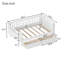 Lit plateforme simple en bois pour enfants, lit simple en bois à profil bas avec rails pour filles et garçons-2096665891-2096665893