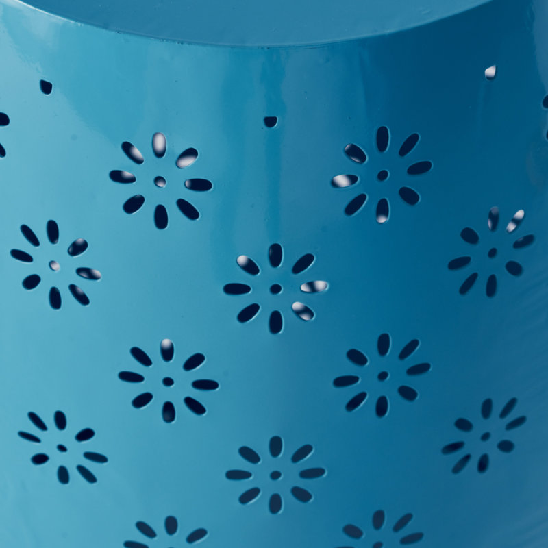 Table d'appoint en métal Pastrana, Bleu