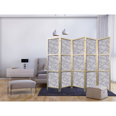 171cm H Solid Wood Folding Room Divider