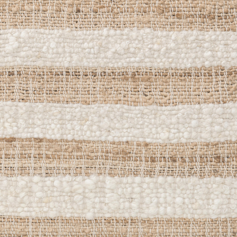 Rhodes Striped Area Rug in Ivory, Rectangle 8' x 10'
