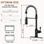CASAINC Single-Handle Spring Pull-Down Kitchen Faucet Single Hole Faucet 1.8 GPM-92871900