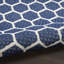 Tapis bleu marine intérieur / extérieur réversible à motif géométrique Kurmanbek-1857871647
