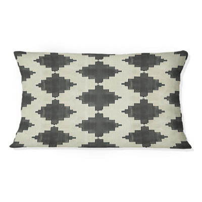 Houndstooth beige moderne - coussin lombaire moderne