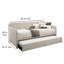 Lit simple tapissier avec couchette Aleine