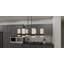 Lustre rectangulaire à 6 lumières pour îlot de cuisine Glenmora