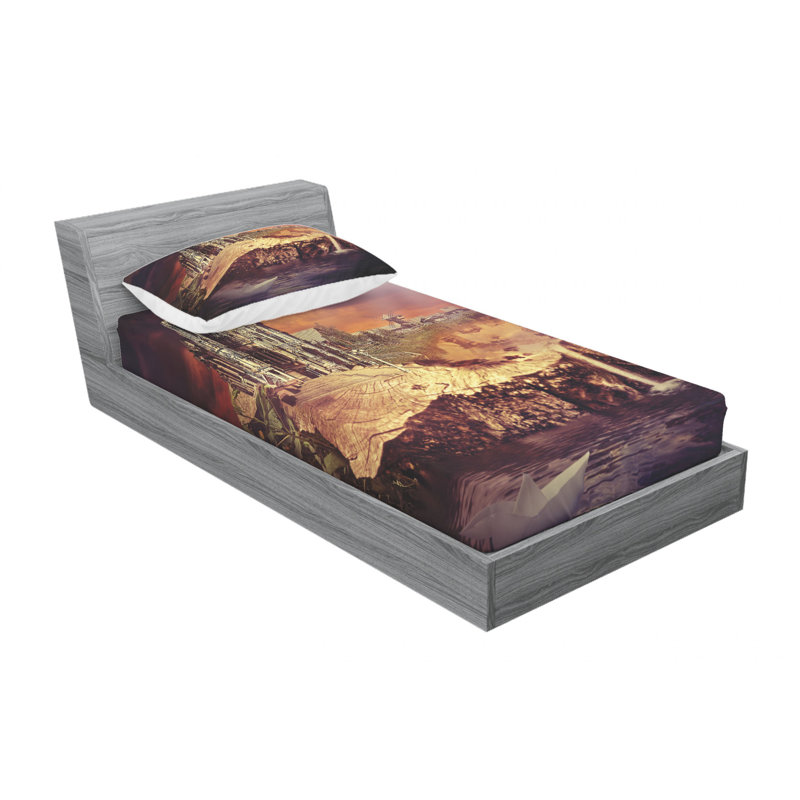 Microfiber Sheet Set, Twin XL Sheet Set with Fitted Sheet