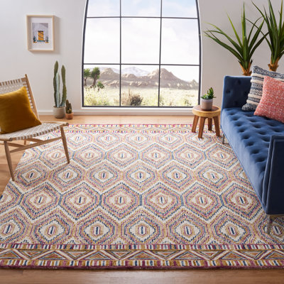 Serrato Hand Tufted Wool Geometric Rug