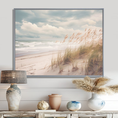 Aliegha Beach Grass Landscape IV - Coastal Beach, art mural